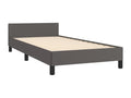 Cadre de lit sans matelas gris 90x200 cm similicuir TEUK92810