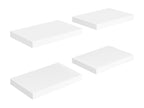 Étagères murales flottantes 4 pcs blanc 40x23x3.8 cm MDF FTZC32001