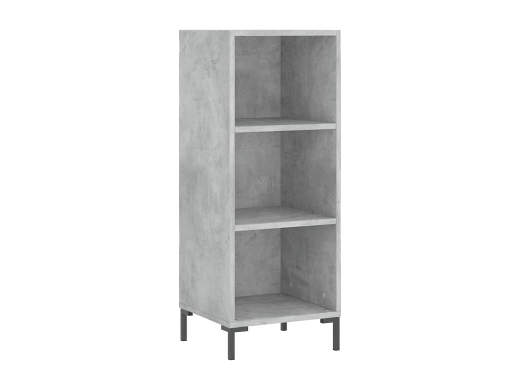 Buffet haut Gris béton 34,5x34x180 cm Bois d'ingénierie HCCN80965