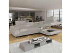 Canapé d'angle droit convertible Chezlova tissu Beige HNXI08096