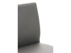 Tabouret de bar - Similicuir / Métal - Gris - Artigeo VOBI07233