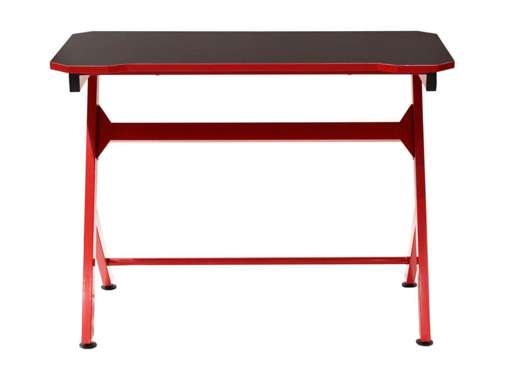 Chezlova - Bureau Métallique Noir et Rouge RPSF92014