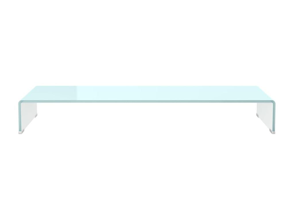 Meuble TV/Support pour moniteur 100x30x13 cm verre vert PUSA77948