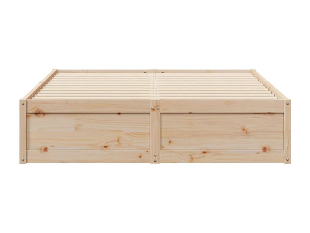 Cadre de lit 150x200 cm bois de pin massif THYX07310