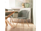 Chaise de salle à manger en tissu vert 54x82 cm-Chezlova BDRV04787