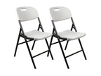Pack 2 Chaises Pliantes avec Poignée 47x58x87cm 7house UBXJ92268