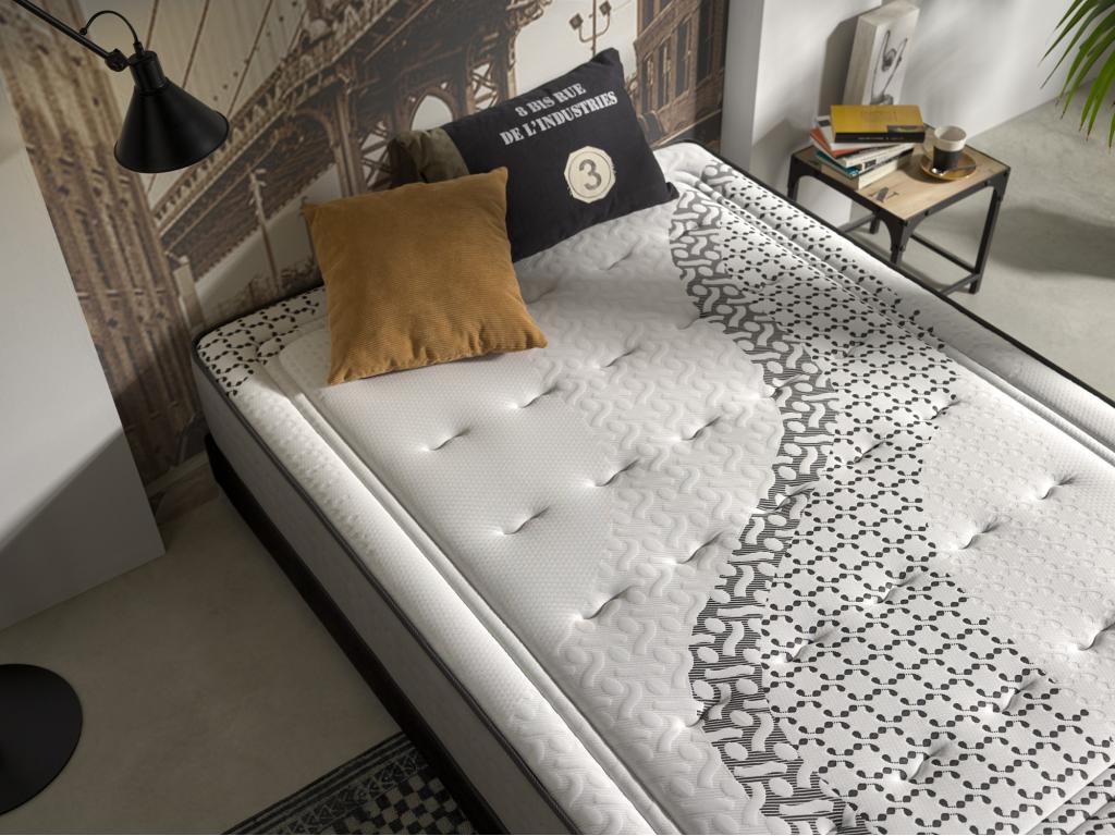 Matelas Artigeoélastique 135x180 Hauteur 24cm /2 Anti-acariens Respirant. ZNWS35350