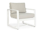 Fauteuil de jardin en aluminium et tissu lot de 2 - Chezlova QUEL93447
